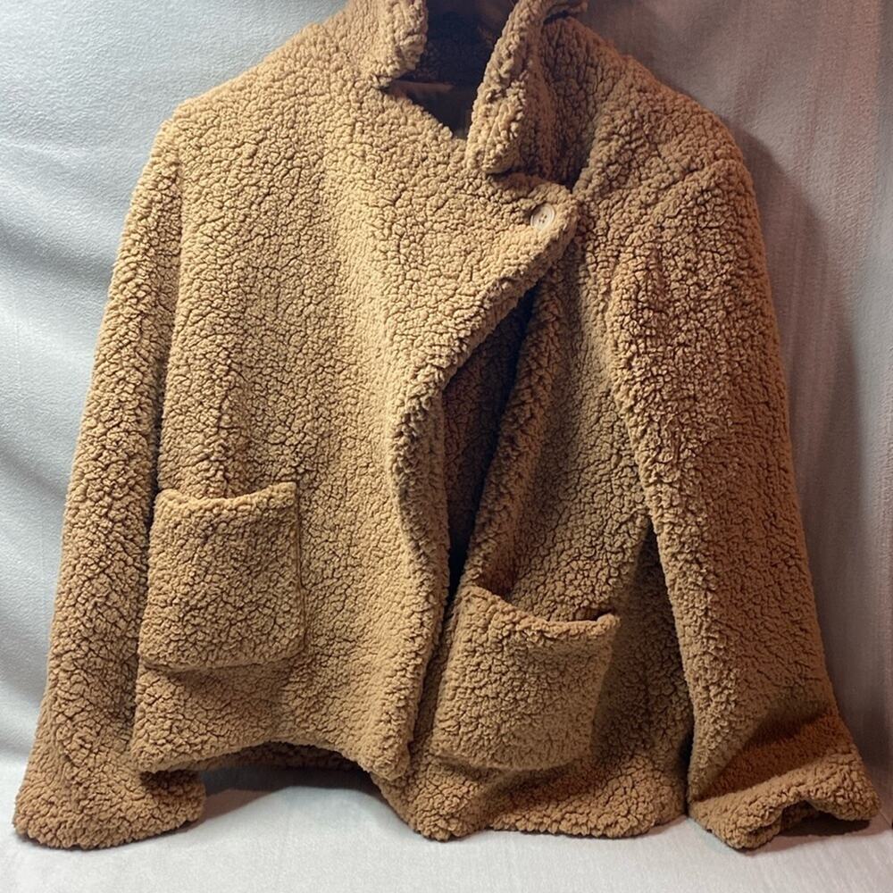 Philosophy Brown Teddy jacket size large